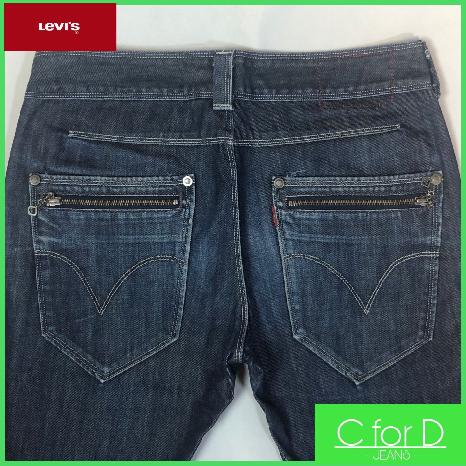 即決☆Levi's☆W32 リーバイス ENGINEERED JEANS ジッパーフライ 紺色