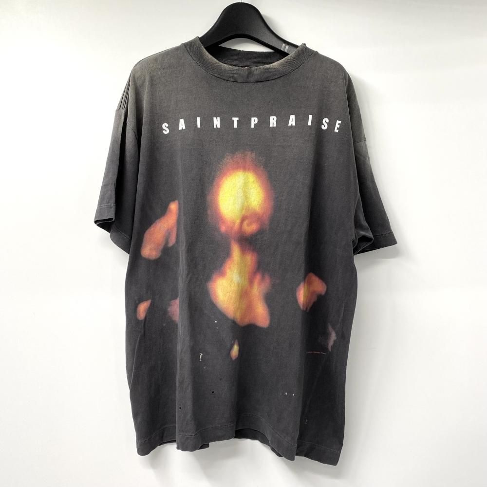 SAINT MICHAEL 25ss SAINT PRAISE SS Tシャツ サイズS SM-HR8-0000-010 ブラック セントマイケル 17