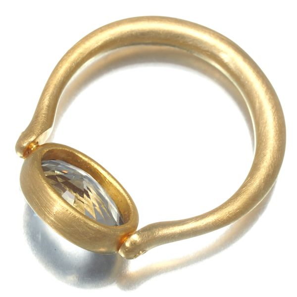 マリーエレーヌドゥタイヤック リング グリーンクォーツ 9.5号 K22  