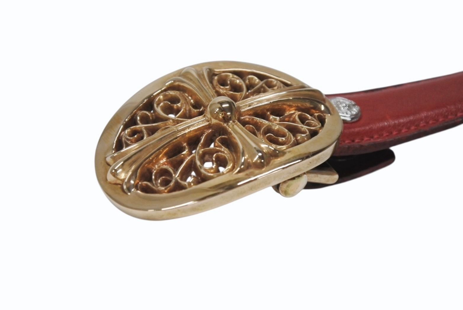 CHROME HEARTS クロムハーツ ベルト サイズ:34 BLT 3PC OTJ レザー