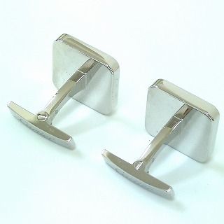 カルティエ カフリンクス Ag925 メタル フランス製 ブラックシルバーカラー Cartier カルティエ カフリンクス Ag925 メタル フランス製