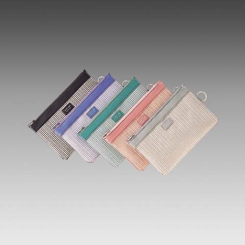  B 6 S ファスナーケース メッシュケース ブラック ポーチ F 244クロ リヒトラブ クリアホルダー ファイル バインダー ケース