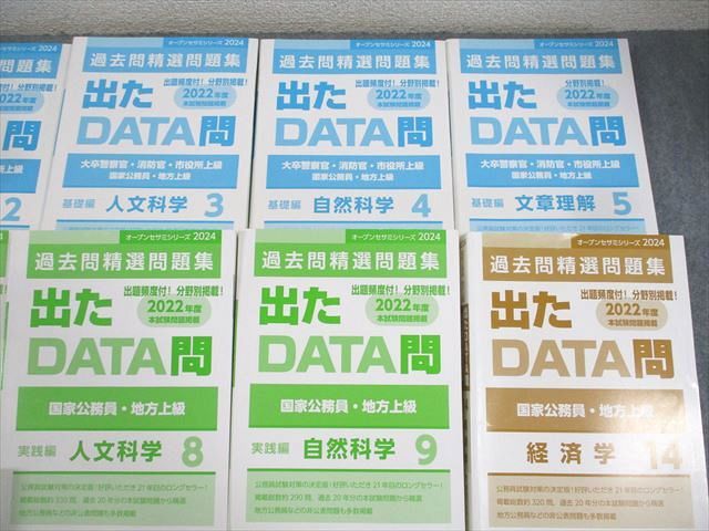 大卒警察官・消防官・市役所上級出たDATA問過去問精選問題集2024年合格目標12冊 ★ ☆ 000L4D 東京アカデミー/出たDATA問過去問精選問題集 1(2024年度) 大卒