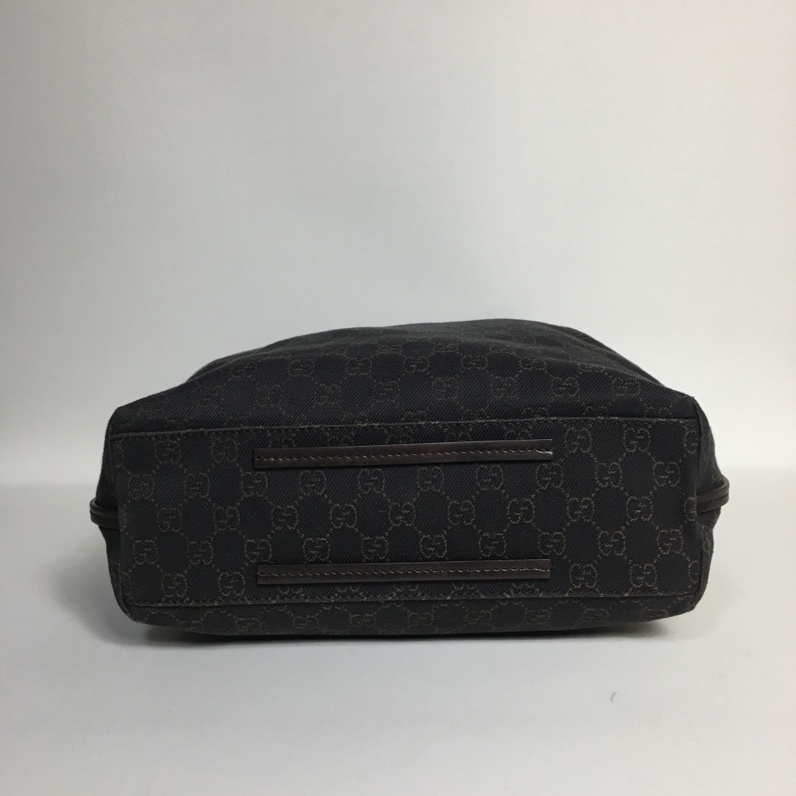 2504-127｜美品｜グッチ GGキャンバス トートバッグ ブラック