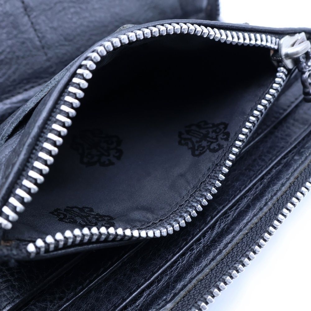 【正規品】Chrome Hearts REC F ZIP BS BLK クロムハーツ 財布（Chrome Hearts）REC F ZIP ＃2 レザーステッチド