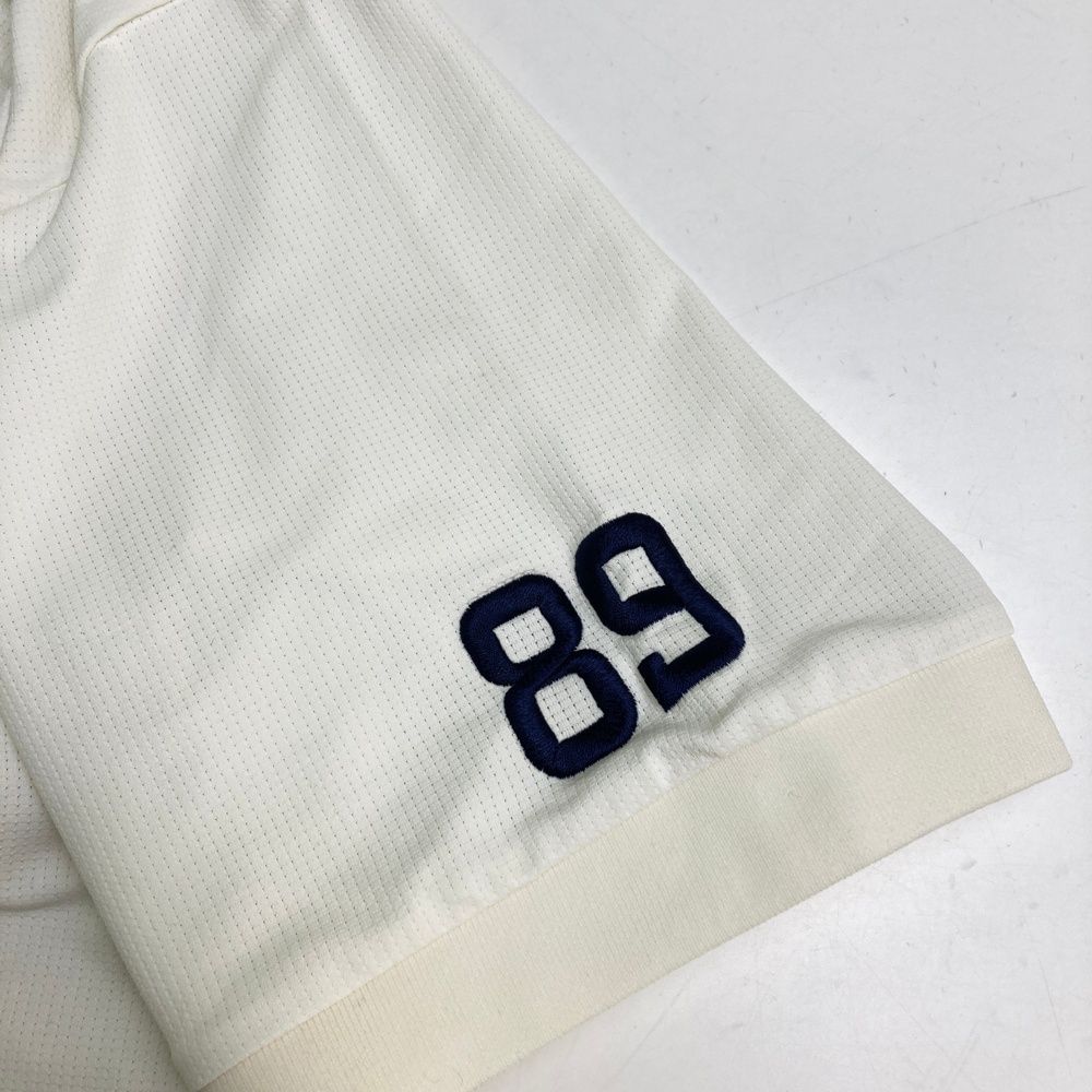 サイズ：4 PEARLY GATES パーリーゲイツ  ハーフジップ 半袖Tシャツ  ホワイト系 [240101497917] ゴルフウェア メンズ ストスト サイズ：4 PEARLY GATES パーリーゲイツ ハーフジップ 半袖Tシャツ