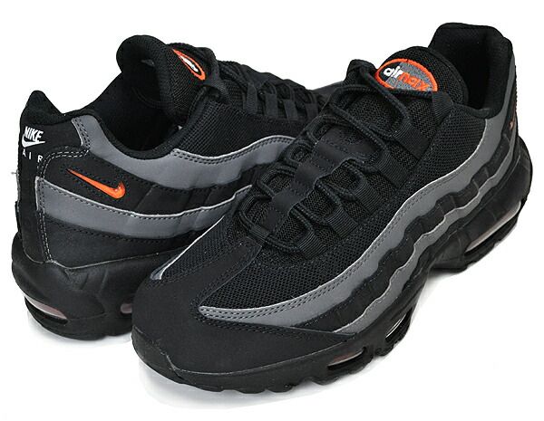 ナイキ エアマックス 95 NIKE AIR MAX 95 black/safety orange