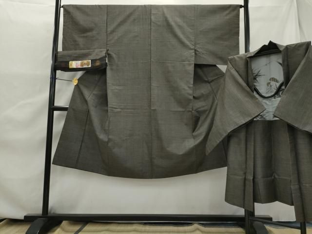 平和屋着物○男性 本場大島紬 アンサンブル 100亀甲 総詰め 正絹 逸品