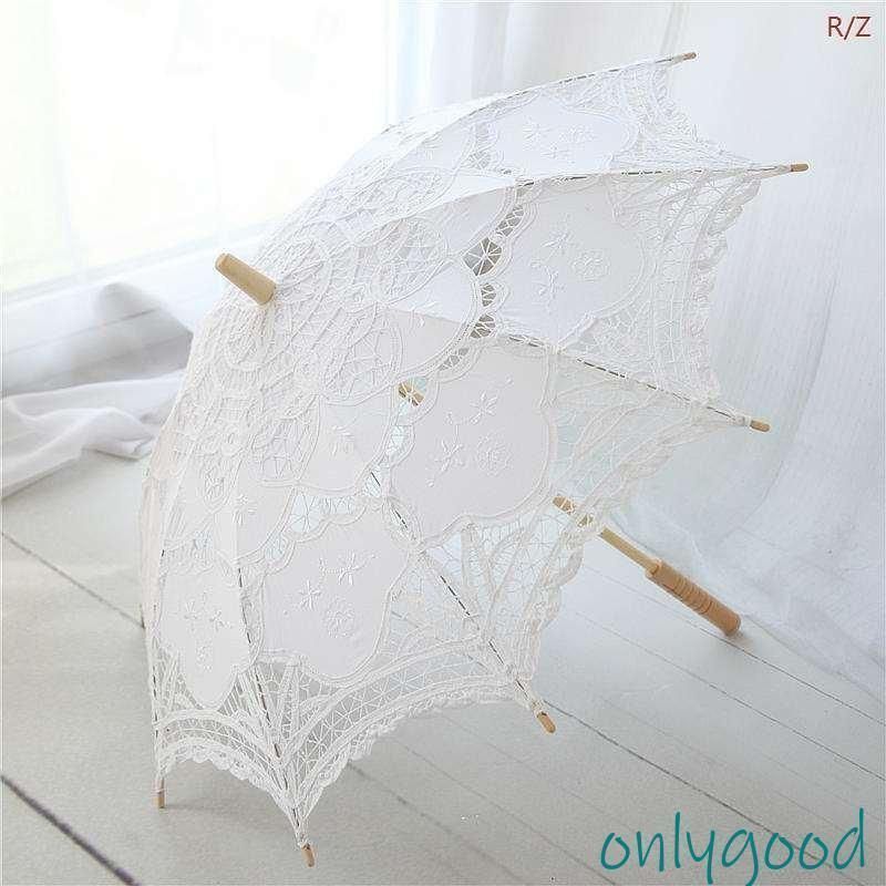 和傘 長傘 日傘女優日傘レディース花嫁ブライダル傘踊り傘 唐傘 レース 大きいサイズ 用 軽量手作り DIY手芸品 長柄