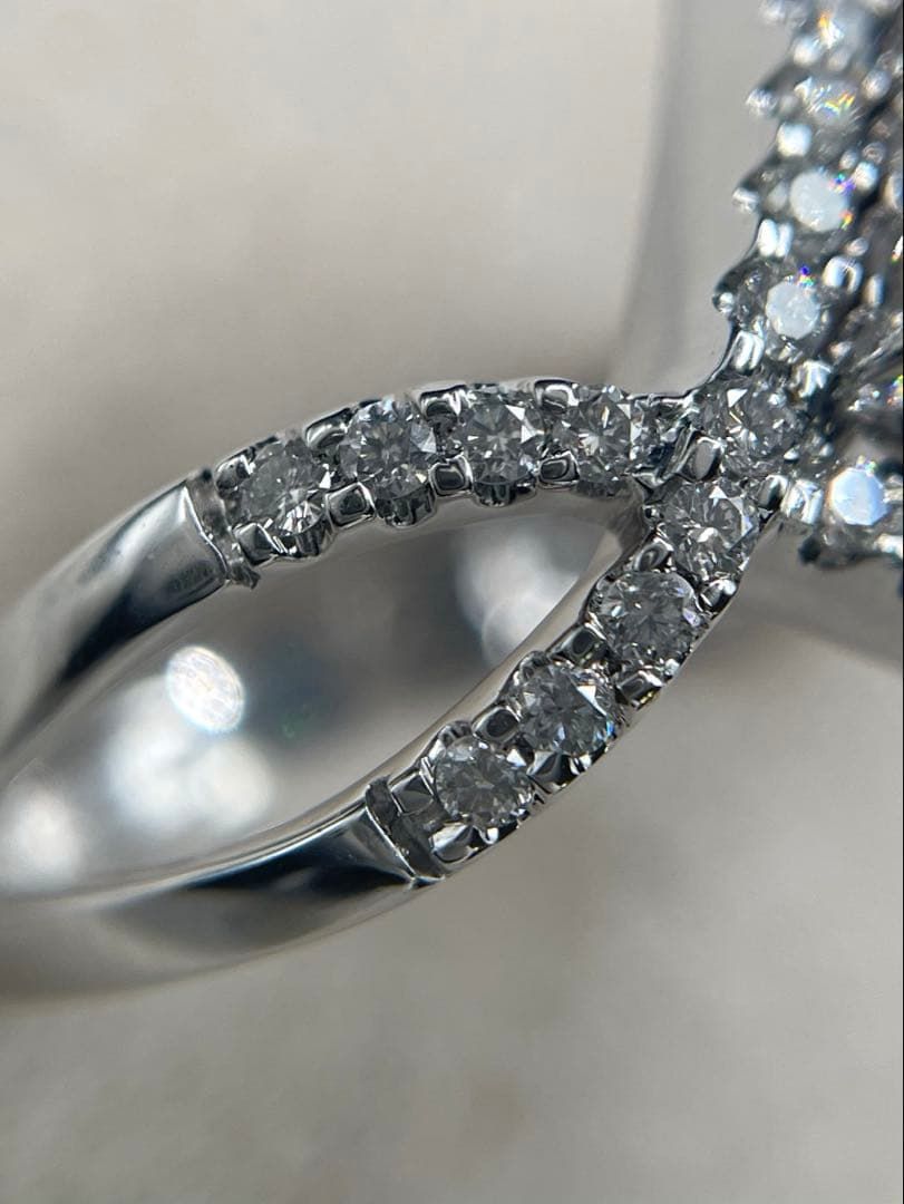 最終交渉可JJ15☆高級 ダイヤモンド1.00ct K18WG リング ソ付 - メルカリ