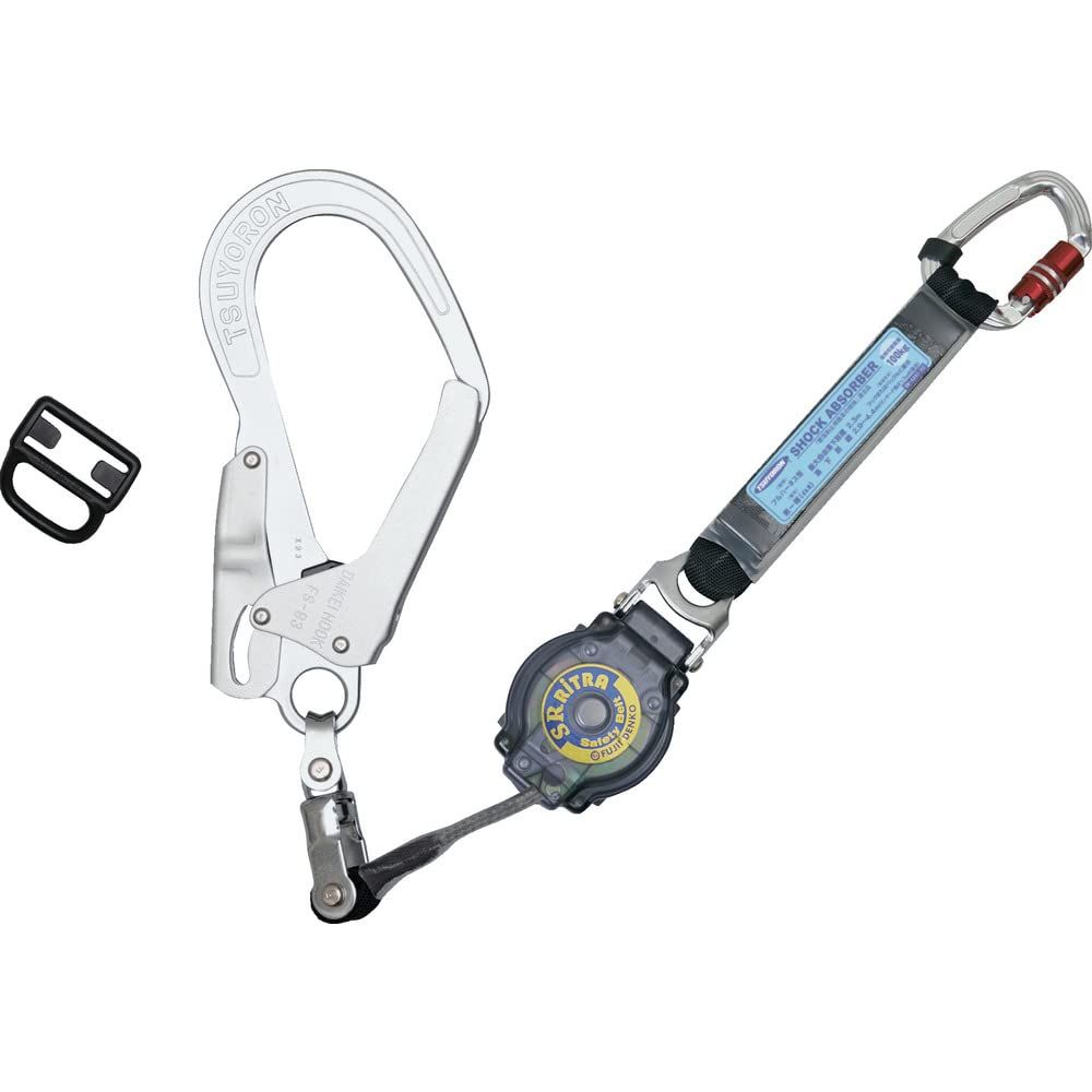 藤井電工 新規格 フルハーネス用ランヤード SRリトラ 巻取器 ロック機構付き シングルランヤード THL-TR93SV-21KS-R23 1丁掛けランヤード 日本製 高所作業 墜落制止用器具 フル 1 ハーネス用ランヤード シングルランヤード