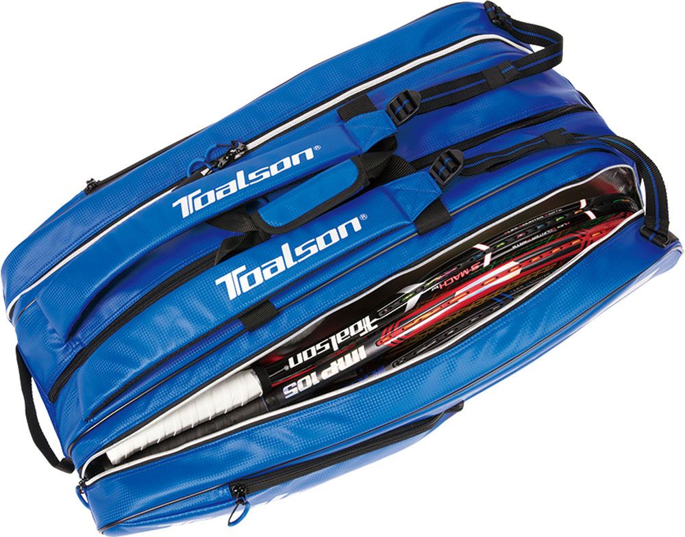 トアルソン Toalson テニス ツアーバッグ ブルー ラケットバッグ 収納