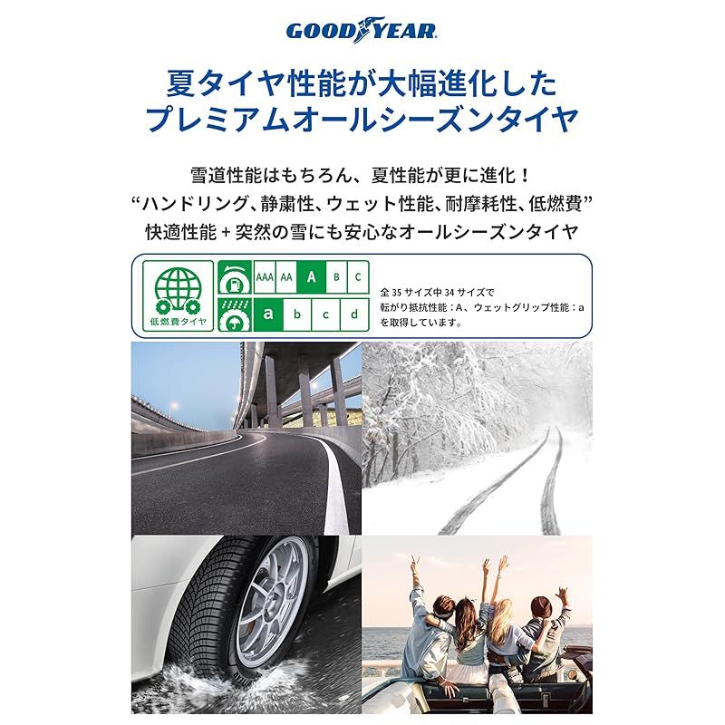 グッドイヤー GOODYEAR オールシーズン 255 35R19 96Y XL Vector 4Seasons Gen3 タイヤのみ ホイールなし 1本 05627849