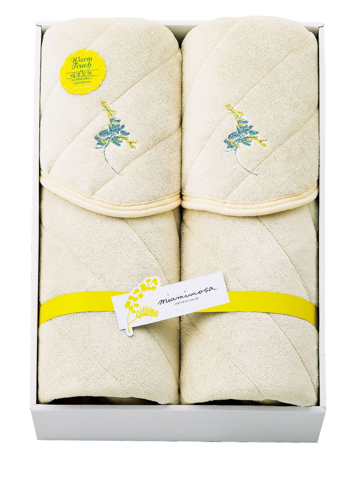 ミアミモザ 吸湿発熱わた入り敷パッド2枚セット