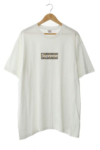 シュプリーム SUPREME ×BURBERRY バーバリー 22SS Box Logo Tee ノバチェック ボックス ロゴ プリント 半袖 Tシャツ  L 白 ホワイト ブランド古着ベクトル 中古☆AA☆241013 - メルカリ