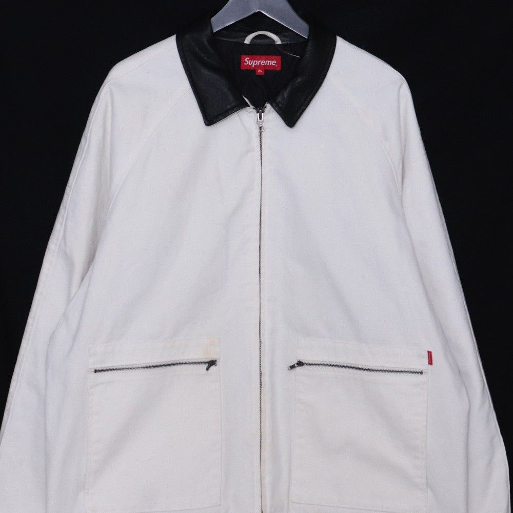 希少サイズsupreme Leather Collar Work Jacket Leather Collar Work Jacket | Supreme 20fw