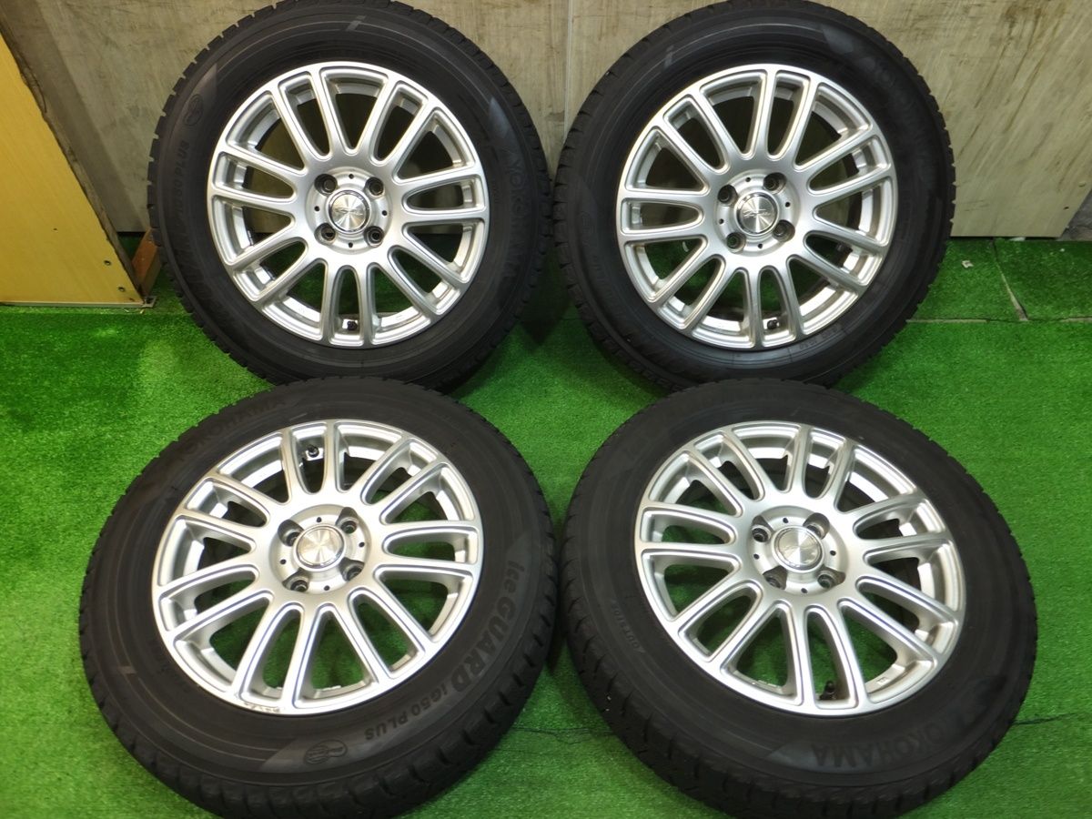 [送料無料] キレイスタッドレス 175/65R15 ヨコハマ アイスガード iG50 プラス Espider 社外 アルミ 15インチ PCD1002080301Hス