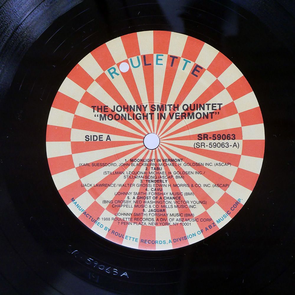米 US盤 JOHNNY SMITH/MOONLIGHT IN VERMONT/ROULETTE SR59063