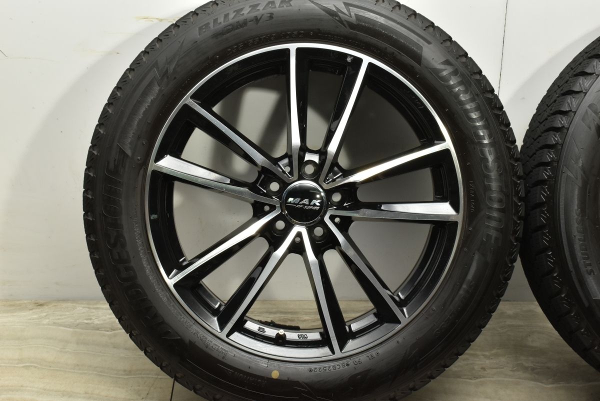 バリ溝 美品】MAK BREMEN FF 19in 8J +30 PCD112 ブリヂストン  