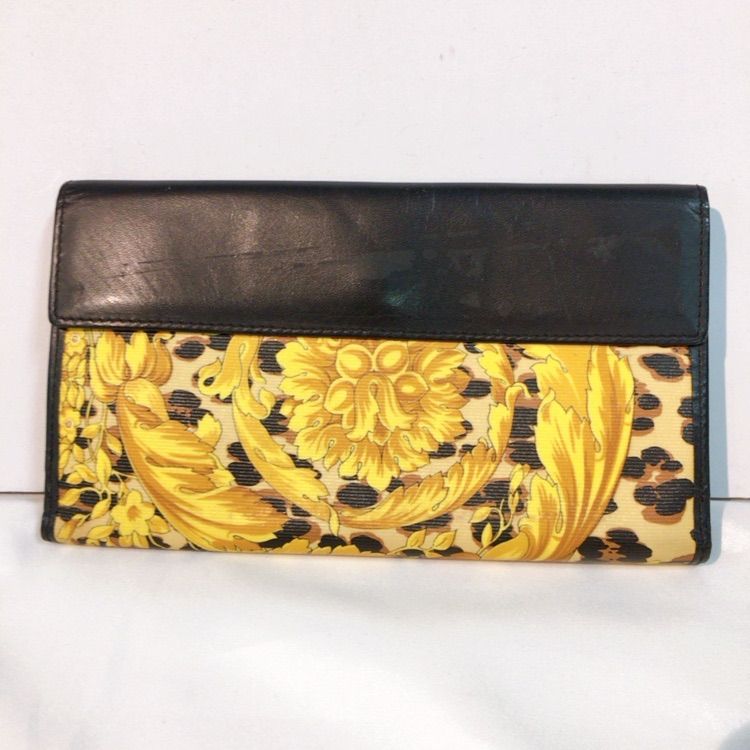 VERSACE ヴェルサーチ レオパード 長財布 VERSACE ヴェルサーチェ 長財布 レオパード柄 - メルカリ