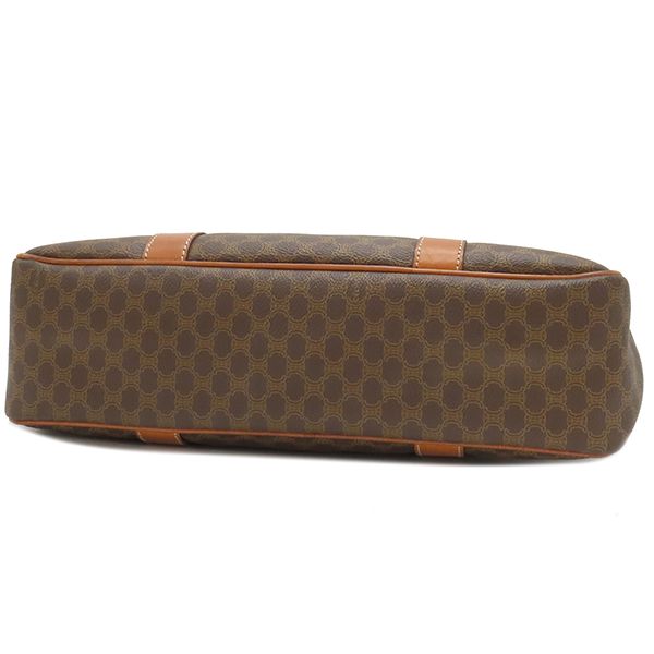 セリーヌ CELINE ハンドバッグ マカダム トート PVC レザー ブラウン  