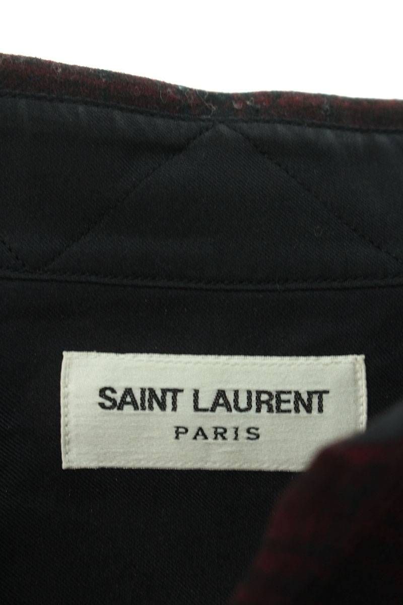 SALE本物保証 Saint Laurent - サンローラン チェックシャツ サイズ37