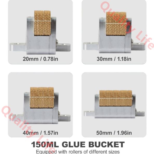 サイズの接着剤ローラー4PC 加熱範囲50-220℃