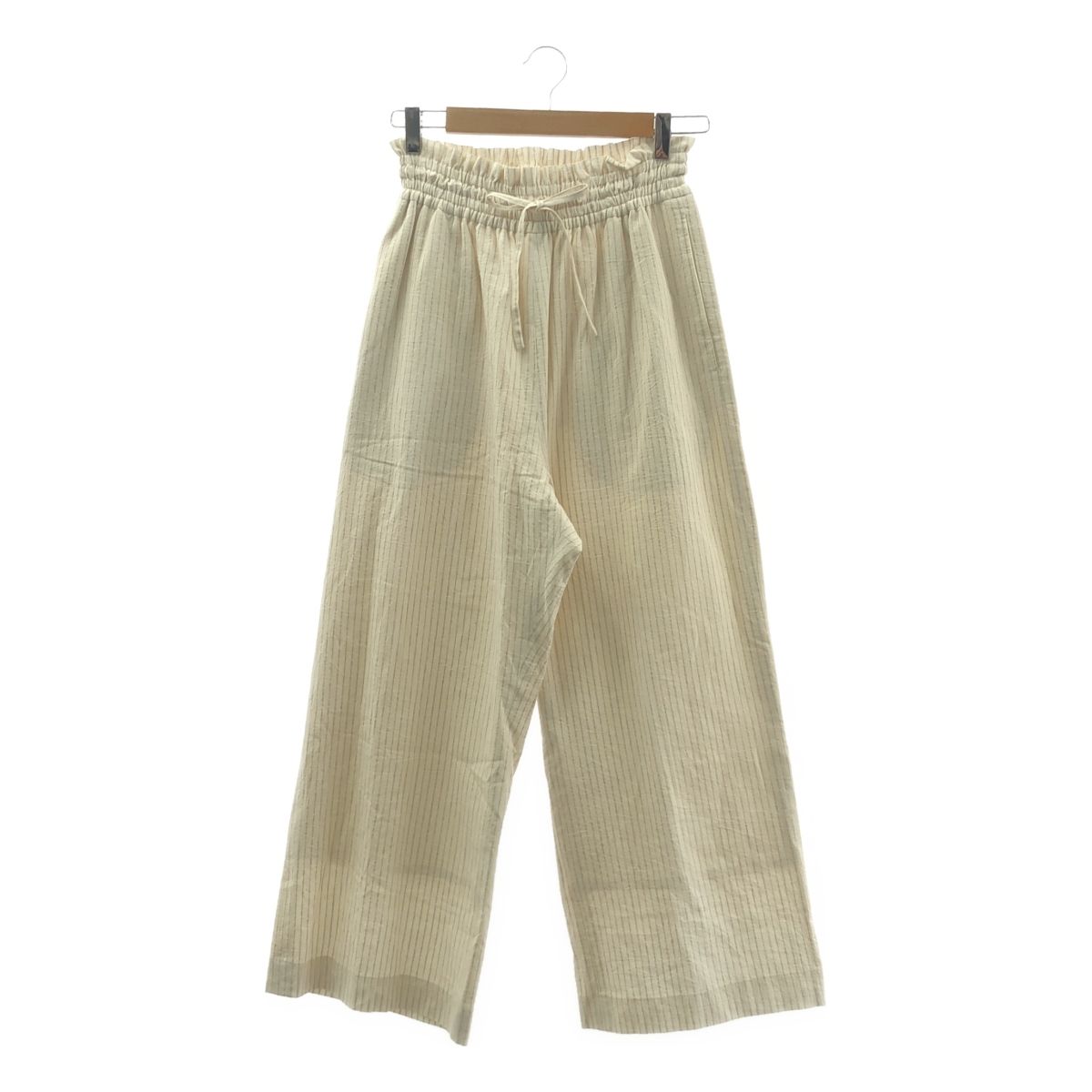 POSTELEGANT / ポステレガント | Cotton Linen Stripe Wide POSTELEGANT / ポステレガント | Cotton Linen Stripe Wide
