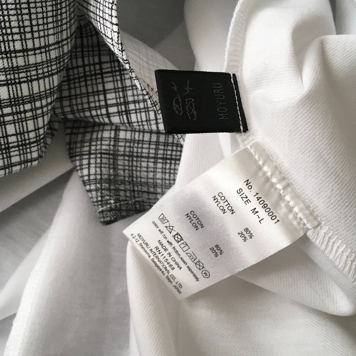 MOYURU(萌)M〜Ｌ☆美品☆白ワンピース 美品 萌 MOYURU（モユル）柄 ワンピース MーL - メルカリ
