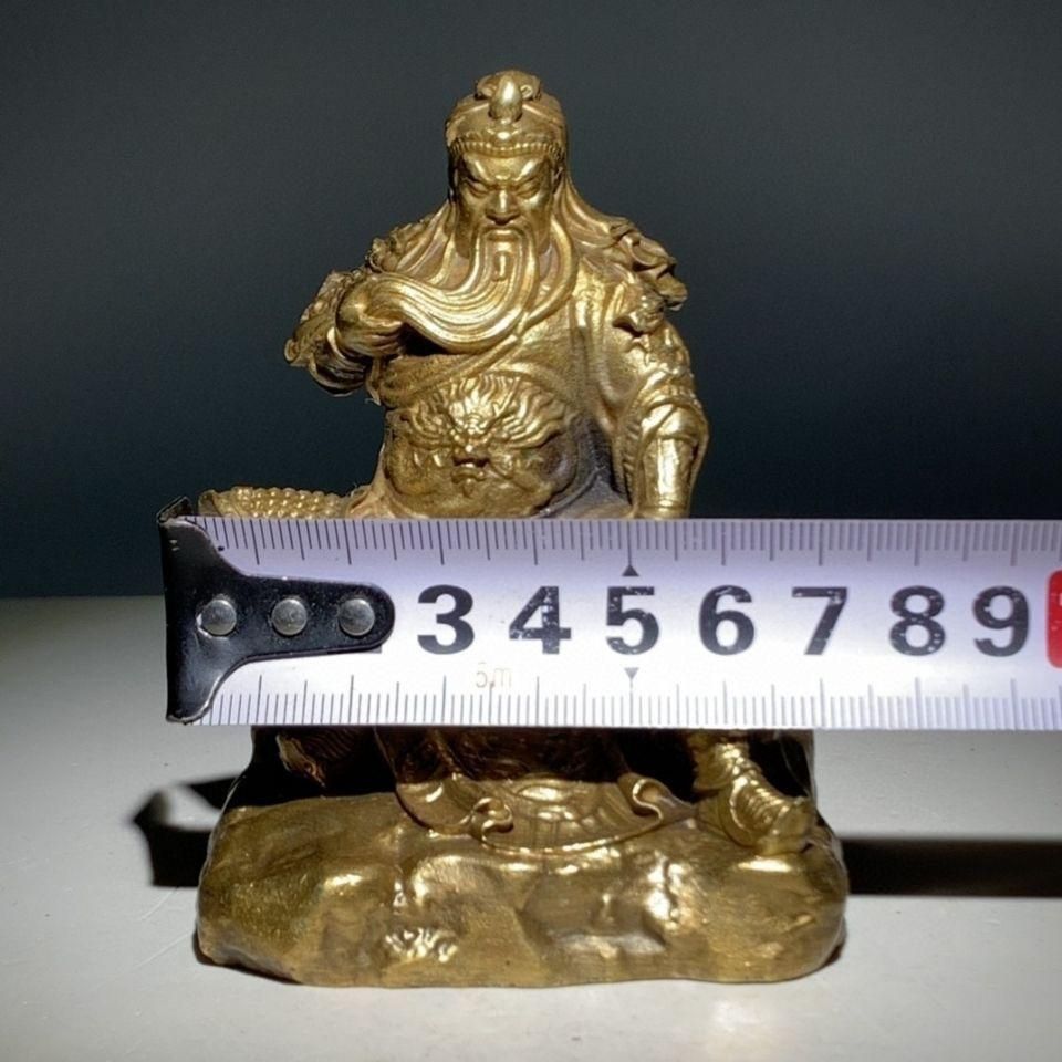 銅器 銅像 武財神 関羽 関二爺仏像 置物 開運 風水 招財 工芸品 芸術品 銅製 関公像 武財神 関羽 関二爺 置き物 鎮宅 風水