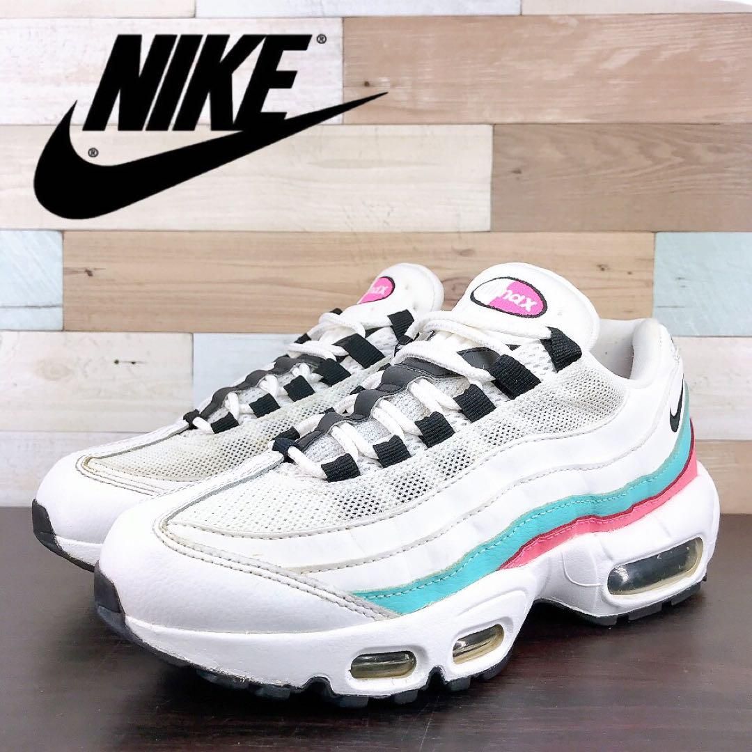 新品NIKEエアマックス95  24cmオーロラグリーン ピンクナイキスニーカー Amazon | [ナイキ] エア マックス 95 W AIR MAX 95 ホワイト