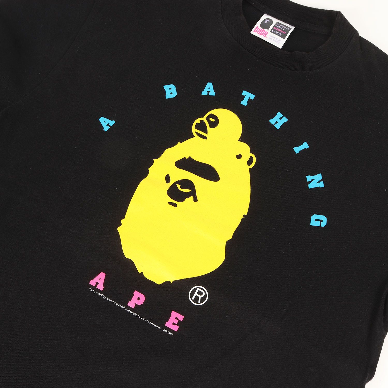 A BATHING APE ア ベイシング エイプ Tシャツ ブラック 黒 サイズ:M 