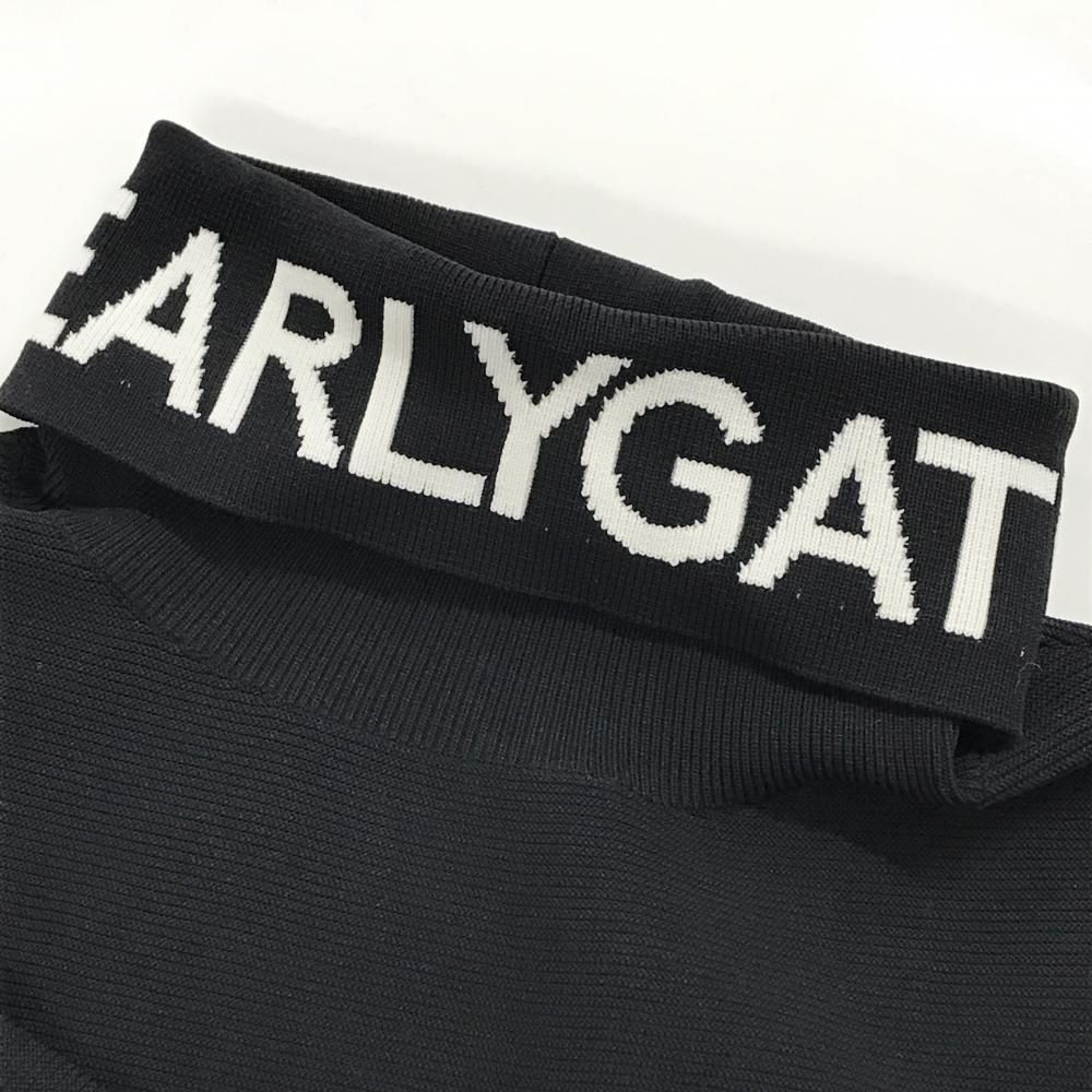 超 パーリーゲイツ タートルネックセーター 黒×白 ネックロゴ ニット レディース 1 M ゴルフウェア PEARLY GATES LLC-HASEGAWATOSO_COM