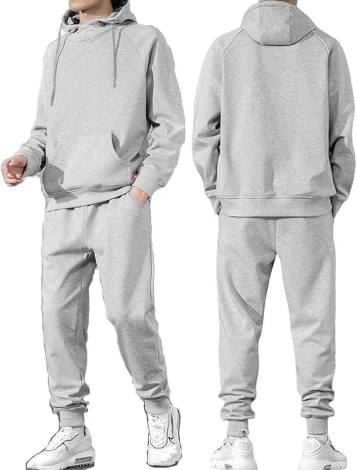 GRHONC パーカー セットアップ 裏起毛 メンズ スウェット パンツ 厚手