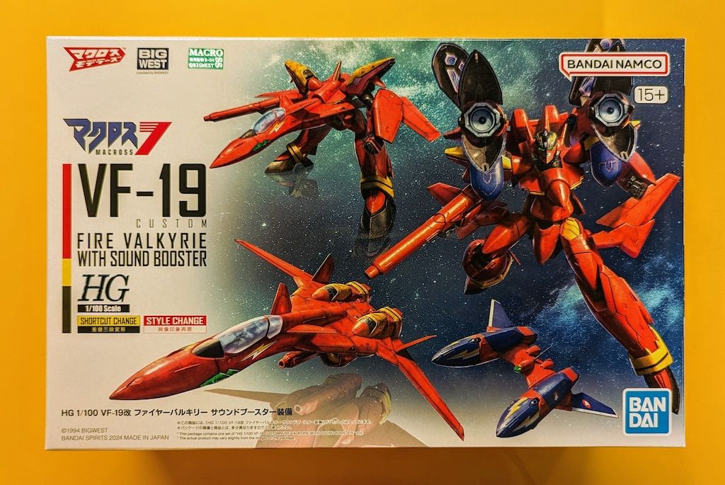 バンダイ 1/100 HG VF-19改 ファイヤーバルキリー サウンドブースター