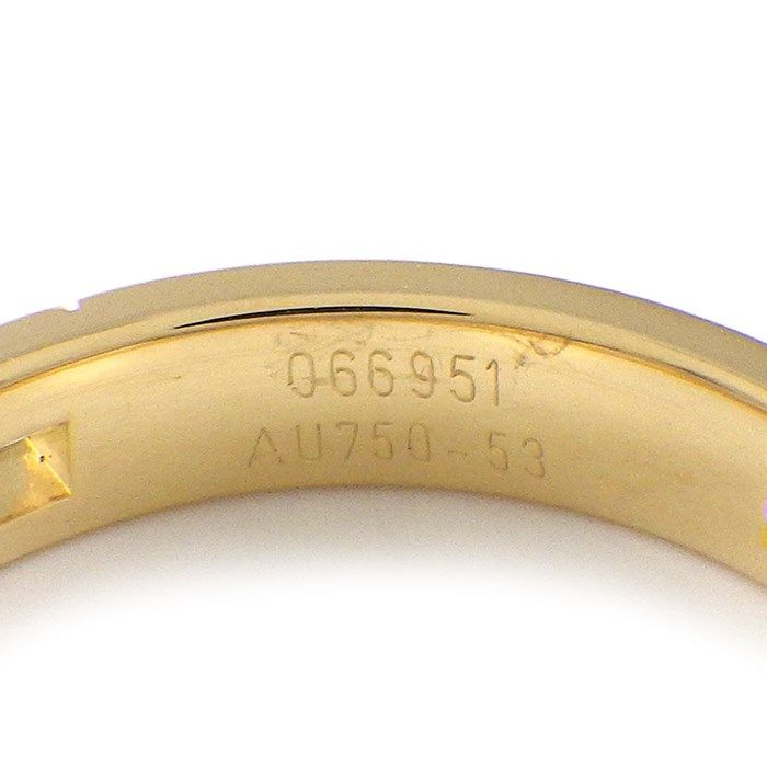 エルメス HERMES リング エヴァー ヘラクレス Hモチーフ K18YG 12.5号  