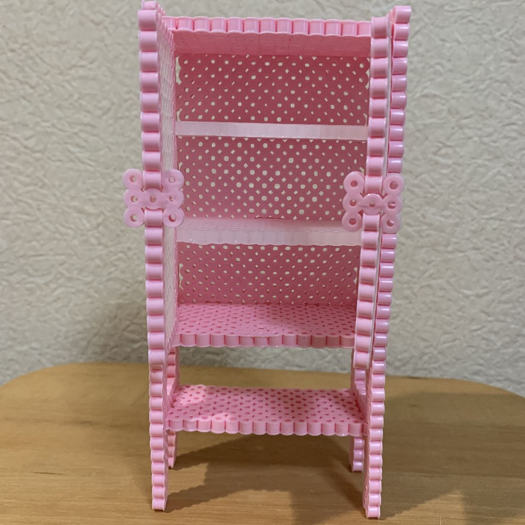 アイロンビーズ ミニチュア 医療戸棚 キャビネット ピンク - メルカリ 