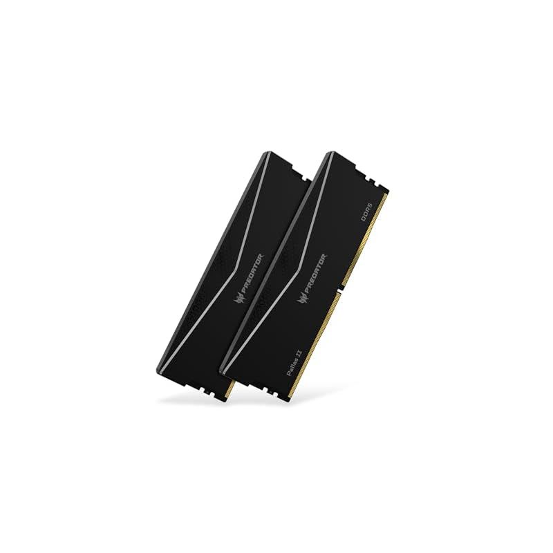 Acer Predator Pallas II DDR5 6000MHz 32GB 16GBx2枚 CL32 デスクトップPC用メモリ DDR5 シリーズ PC5-48000 Intel XPM 3.0準拠 AMD EXPO メモリキット ブラック BL