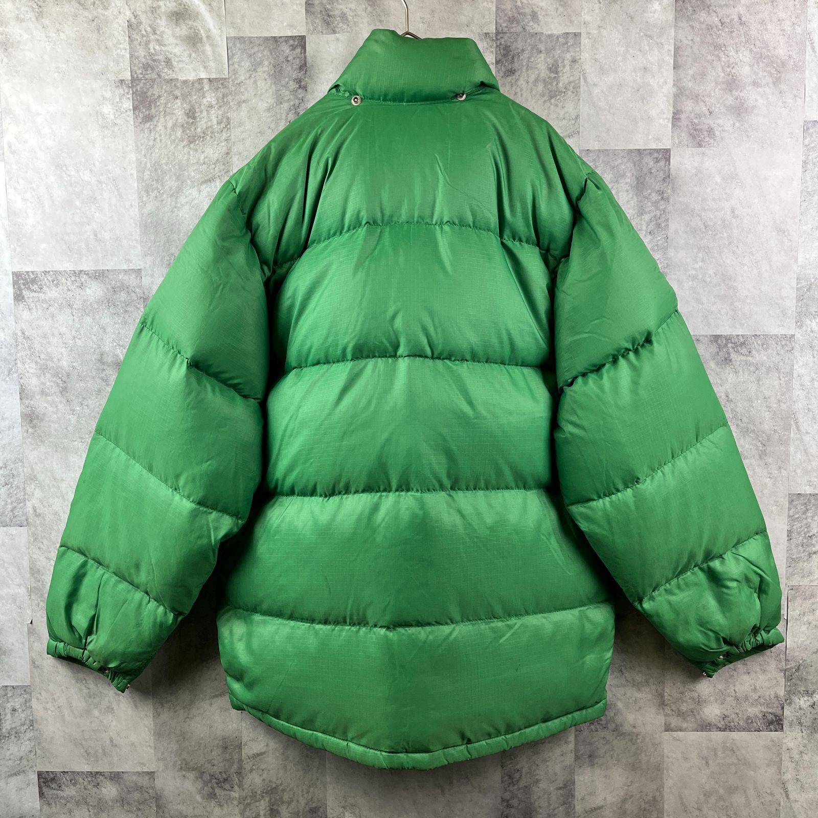 70s USA製 THE NORTH FACE ダウンジャケット 茶タグ リップストップ 