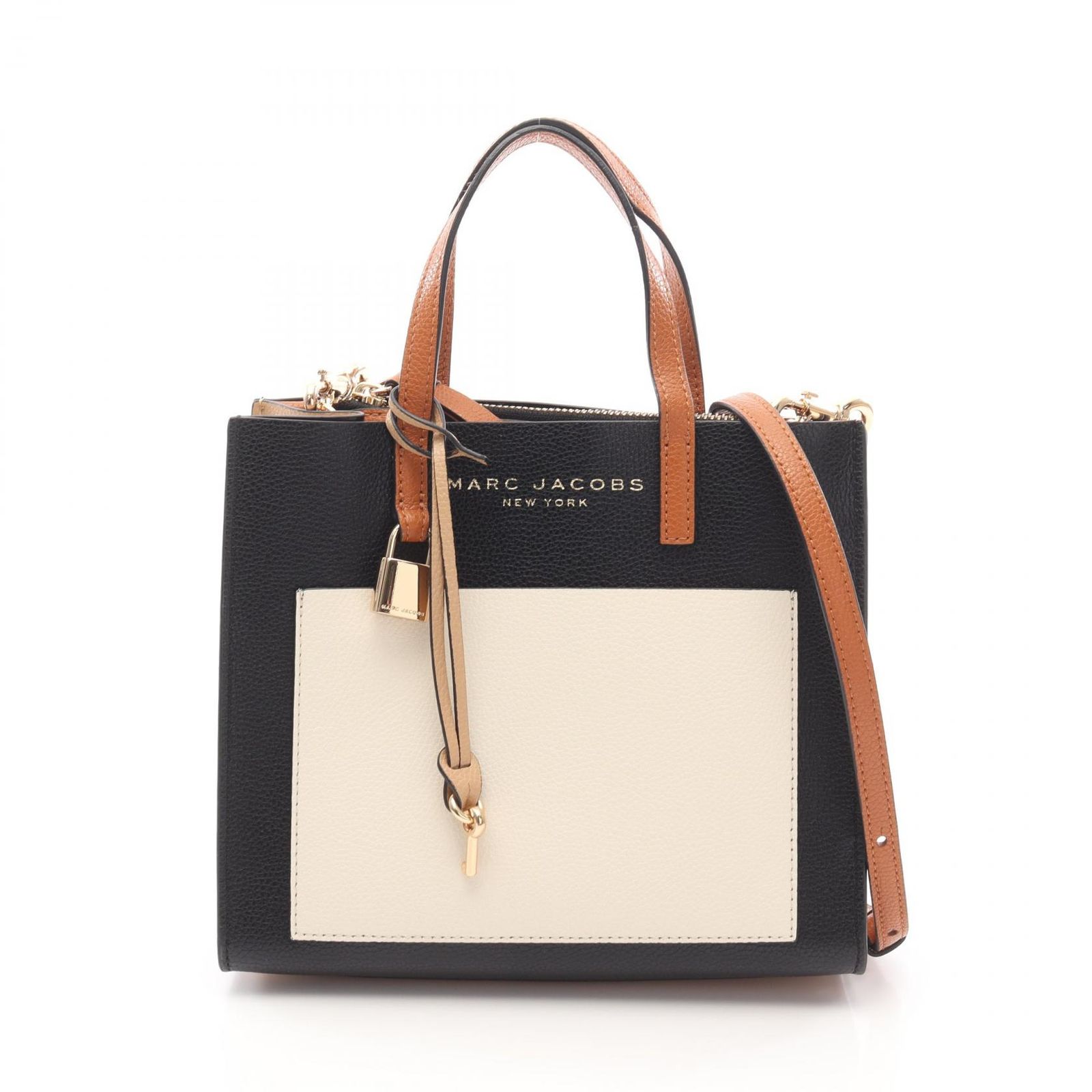 MARC JACOBS マークジェイコブス グラインド ミニ トート ハンドバッグ