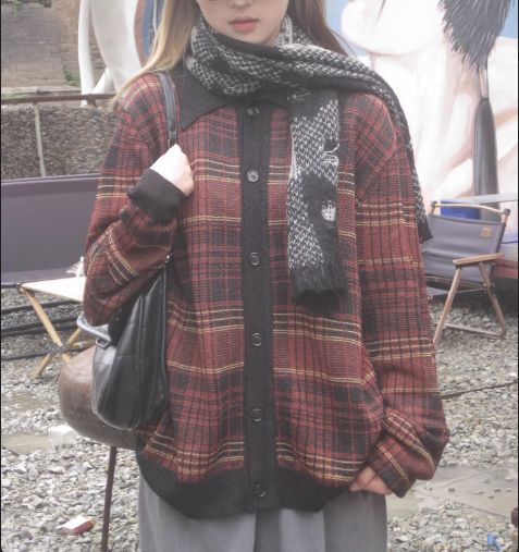 Our Legacy 24SS Eveing Poloハンマーチェックのニット Our Legacy 24SS Eveing Poloハンマーチェックのニット Our