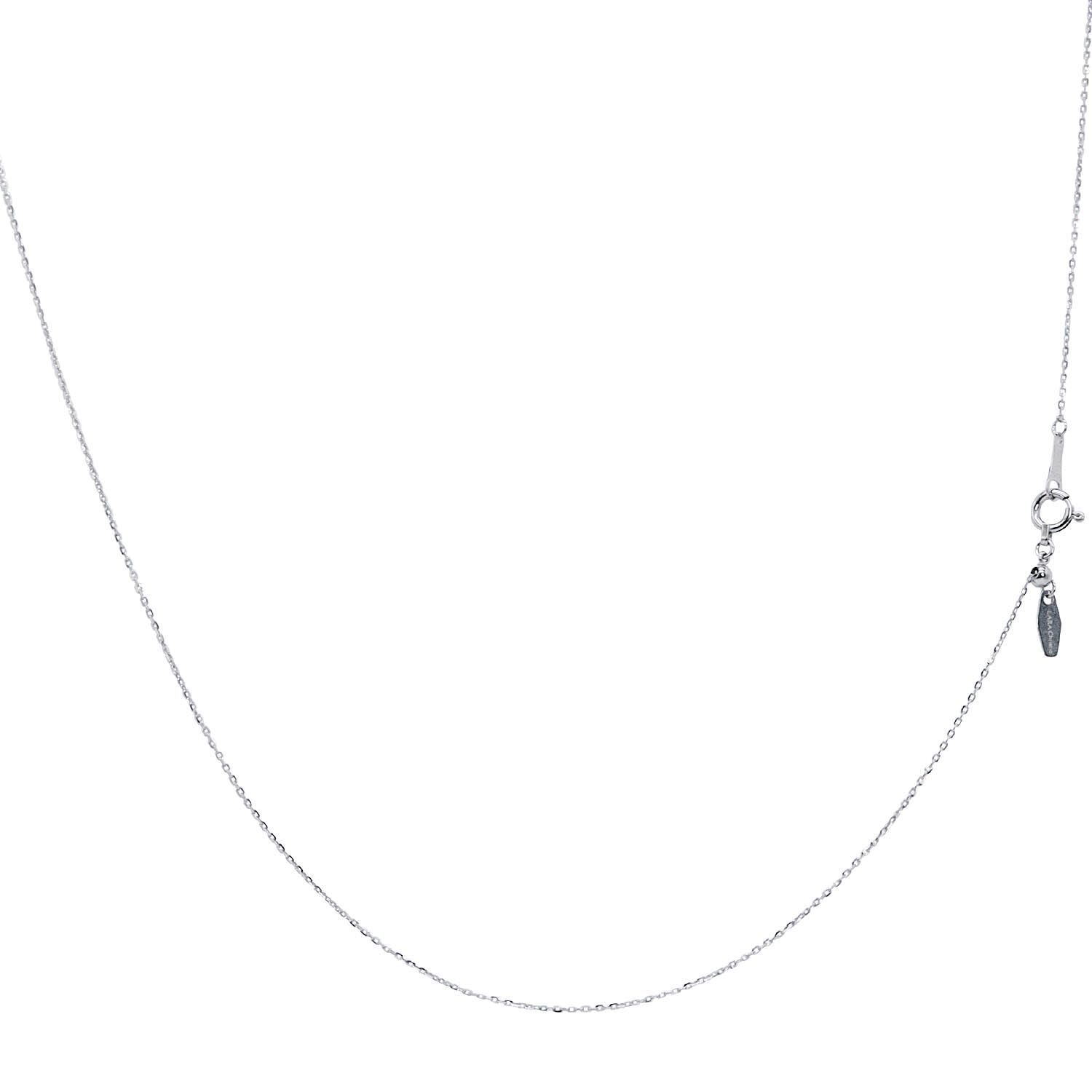 ララクリスティー プラチナ チェーン ネックレス Pt850 シャインカットアズキ 幅 0.7mm 約 1.2g 最長 45cm 長さ調整 lc97-0031