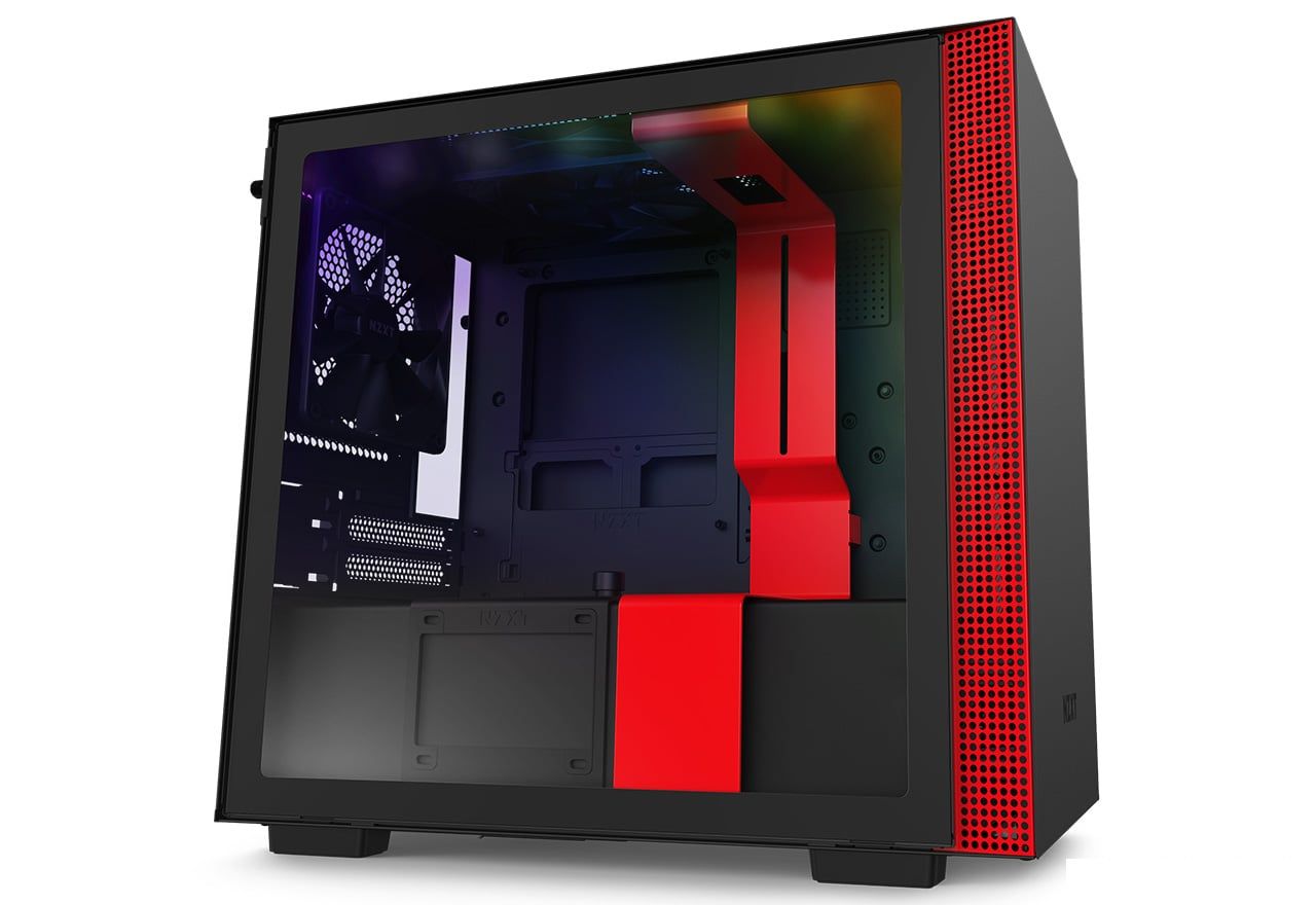 【アウトレット】NZXT H210i ブラック&レッド CA-H210I-BR【箱破損】