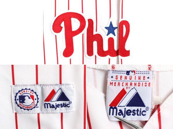 お得なクーポン配布中!】 90s MLB Majestic フィリーズ ベース