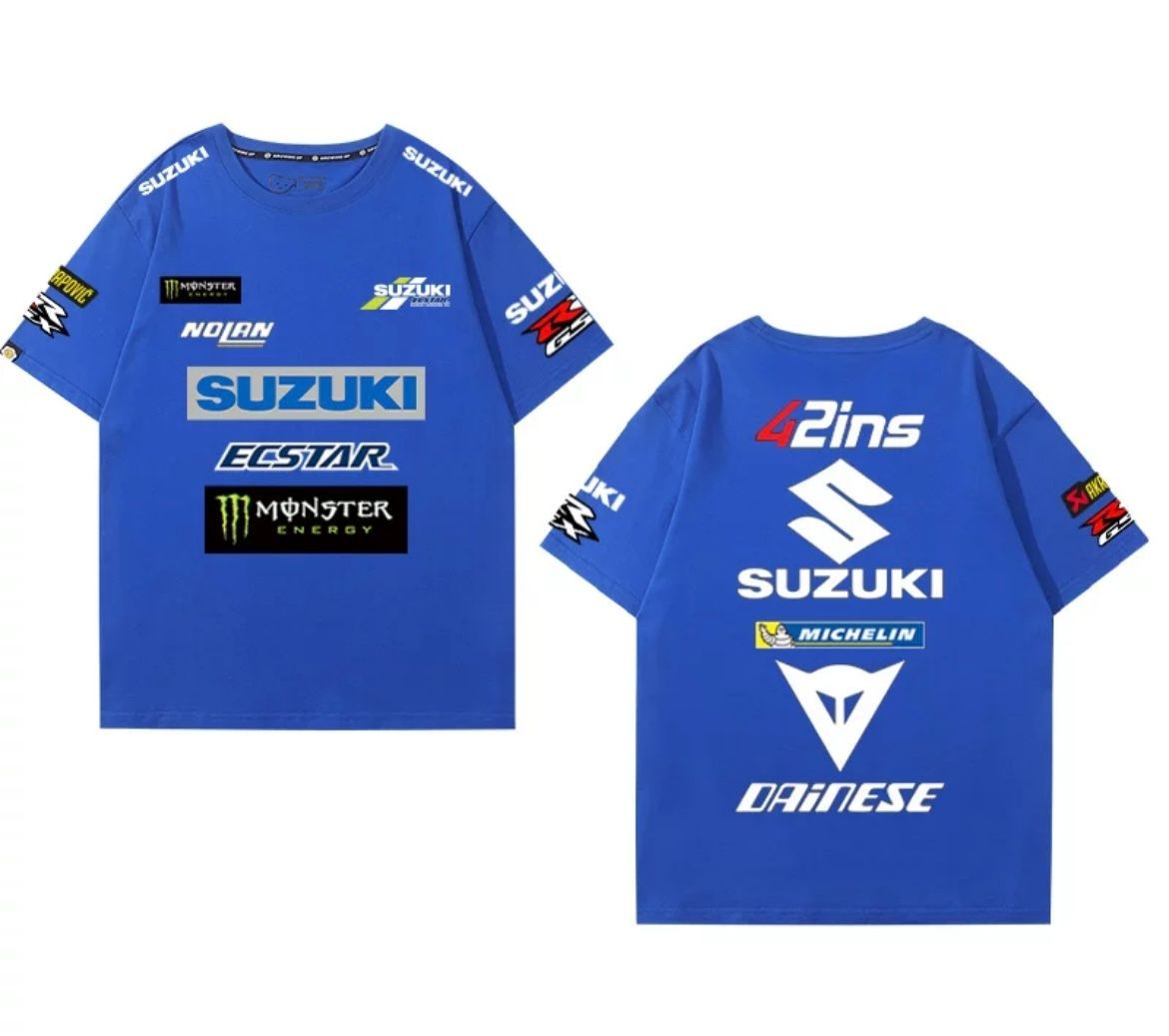 アウトレット新品 L MotoGP SUZUKI バイク レーシング Tシャツ アレックス・リンス 42 ECSTAR バイクウェア グッズ
