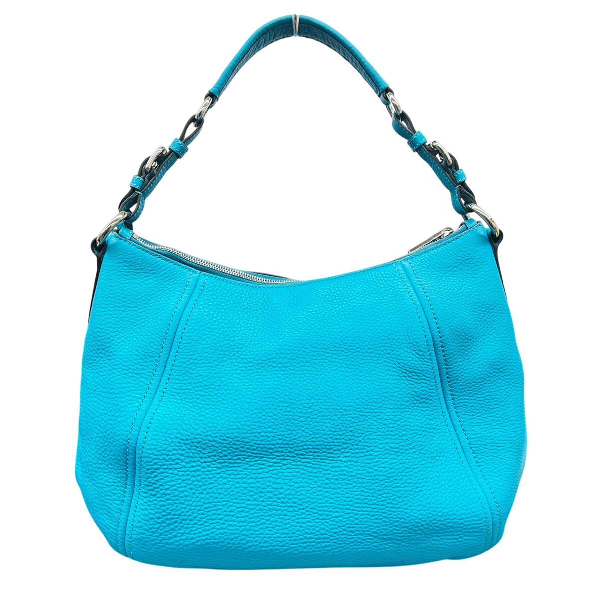 PRADA プラダ ショルダーバッグ ヴィッテロ フェニックス BR5096 カーフ レザー TURCHESE ハンドバッグ セミショルダー プラダ Aランク 鑑定済