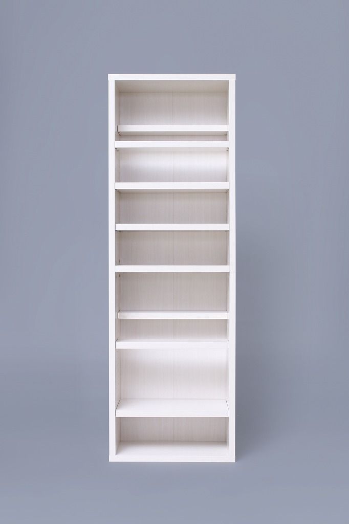 アイリスオーヤマ 本棚 大容量 スリム コミックラック ブックシェルフ 幅59 オフホワイト BKSW-1860 IRIS OHYAMA