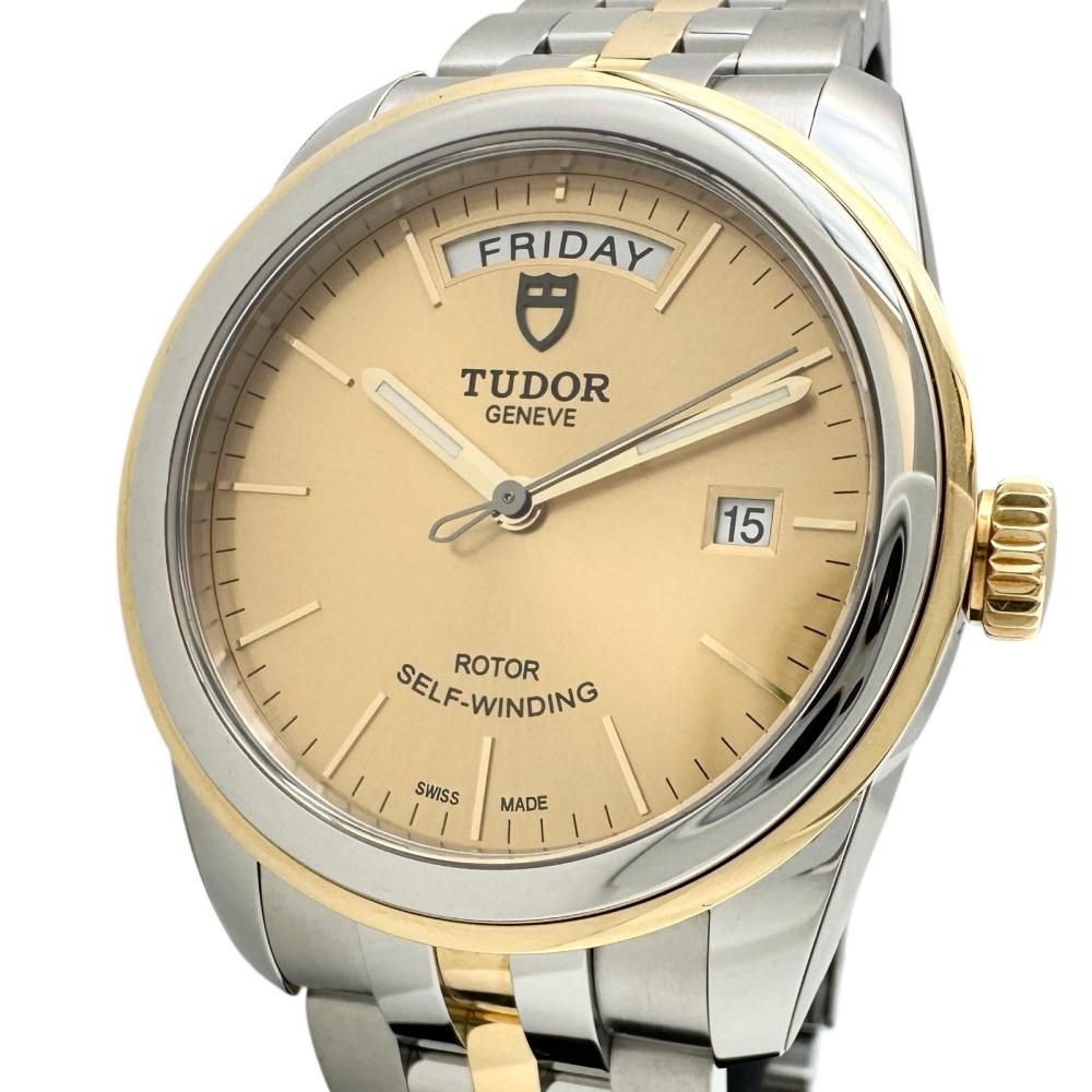TUDOR|チューダー|チュードル グラマー デイデイト 56003 箱|保有り 腕時計 ステンレススチール|YG 自動巻き|オートマ シャンパン文字盤|シルバーゴールドコンビ メンズ 真子質店