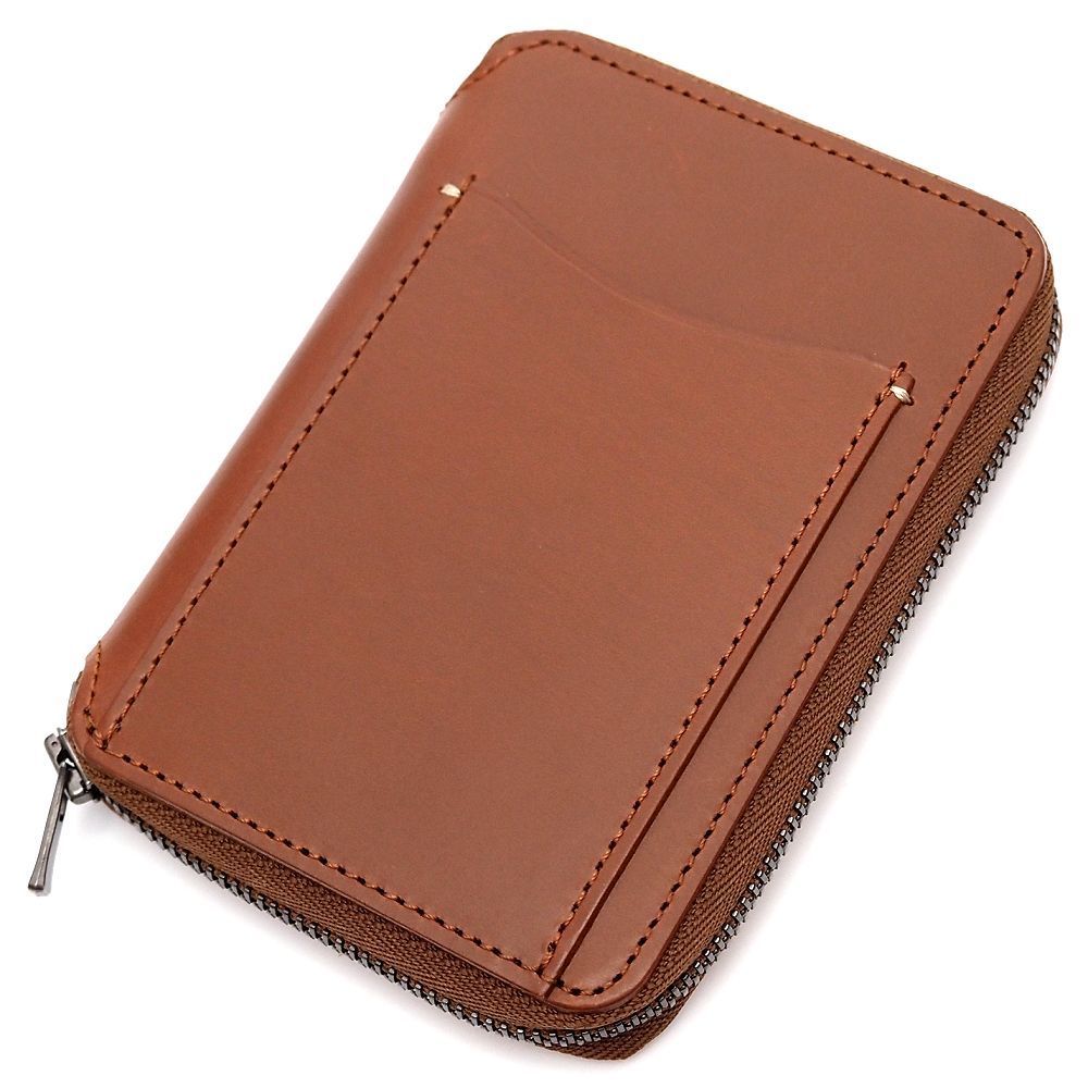 MARGARET HOWELL ブライドルレザー ラウンド ウォレット 財布 ブラウン 日本製 579-3272001 マーガレットハウエル メンズ レディース 5CH|H0621S|KUG02|