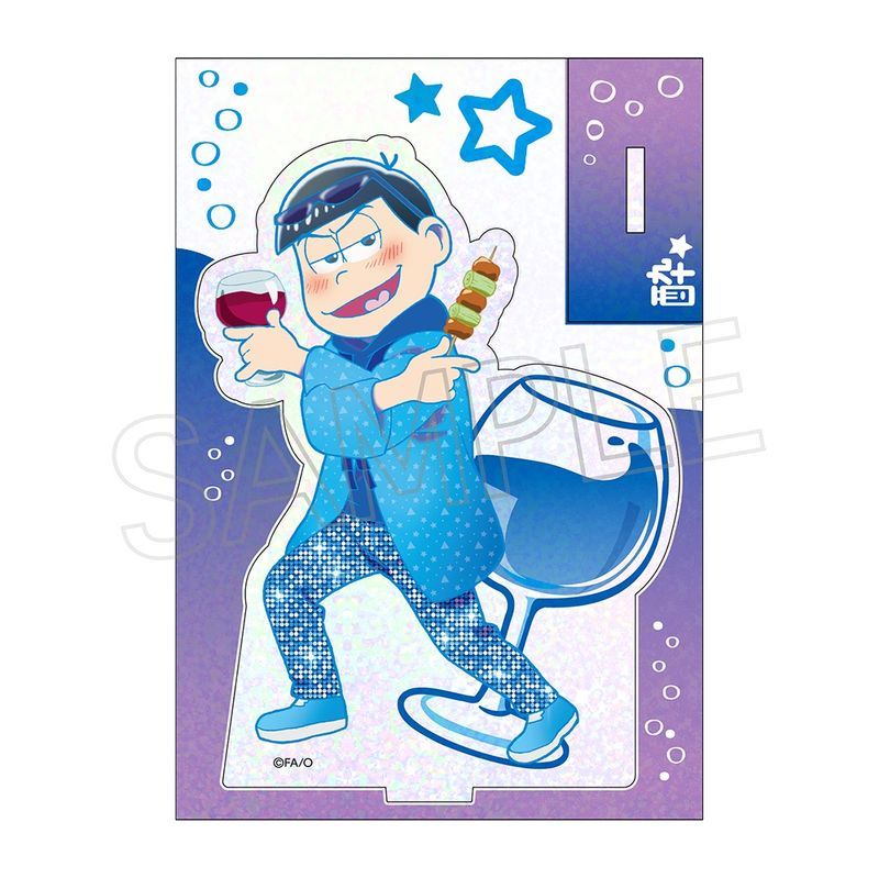 新品/公式】おそ松さん_ビビッドライン ホロアクリルスタンド 酔い松